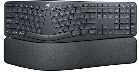 Logitech ERGO K860 for Business geteilte kabellose Tastatur, Französisches AZERTY-Layout - Graphit