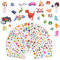 Vicloon 3D Aufkleber für Kinder, 38 Blätter 1000+ Verschiedene Geschwollene Aufkleber, Geschwollen Stickers, Einschließlich ruchtaufkleber, Tieraufkleber, Einhorn Aufkleber, Christmas Sticker und Mehr