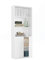 MUEBLES PITARCH Librería de Oficina o Despacho con 2 Puertas y 4 Estantes, Estantería de Salón, Blanca, 196,5x75,5x33cm (Alto x Ancho x Fondo) Básica, Elegante y Resistente, Colección
