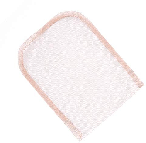 Mono Base for Making Wigs Cap Swiss Lace for Hair Topper Accessories Closure Base Netze 10,2 x 10,2 cm Light Brown