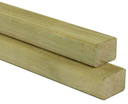 Kantholz Latte Kiefer imprägniert 40x70 mm Länge 170 cm Konstruktionsholz Dielen Brett 4-seitig glatt gehobelt