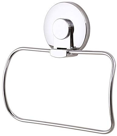 Toallero de Pared de Acero Inoxidable sin taladrar para baño y Cocina Quadrato in Acciaio INOX, Stile Moderno