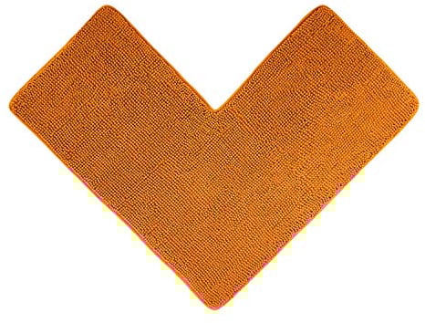 WohnDirect Eck Duschmatte 100 x 100 x 50 cm | Orange | rutschfest & Waschbar, idealer Duschvorleger für eckige Duschkabinen zum Set kombinierbar, Badematten & Badteppiche, Oeko-TEX Zertifiziert