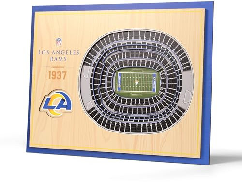 YouTheFan NFL Los Angeles Rams 5-Layer StadiumView Wall Art