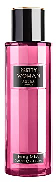 Aoura London Damen Körpernebel Pretty Woman Duftendes bodyspray 220ml