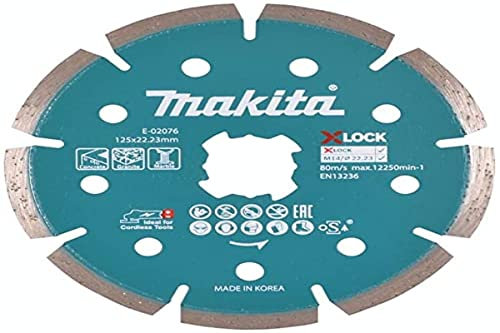 Makita E-02076 X-Lock 125mm Diamond Wheel, Segmented