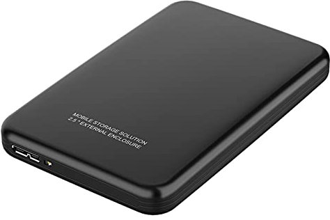 TWDYC Hard disk esterno HDD da 1 tb/320 gb/60 gb, USB 3.0 portatile di backup, adatto per PC, laptop, desktop, MacBook, Xbox One, Ps4, Smart TV (1 TB, nero)