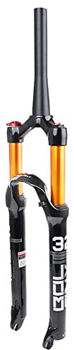 BOLANY Forcella per mountain bike 26/27,5/29, forcella ammortizzata per mountain bike, forcella a gas MTB, 120 mm, corsa a molla Straight/Tapered Tube in lega di magnesio (26 controle)