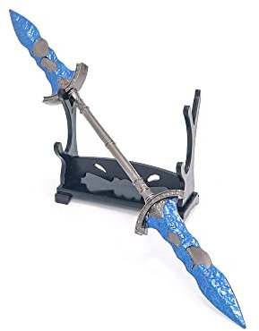 Chewmeter Elden Ring Gargoyle Twinblade Actionfigur, Zinklegierung, Blau, Raum- und Schreibtischdekoration, Fidget Toy, Geschenk