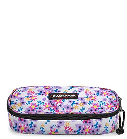 EASTPAK Oval Single Ditsy White - Estuche para lápices, Multicolor, Multicolor, Moderno