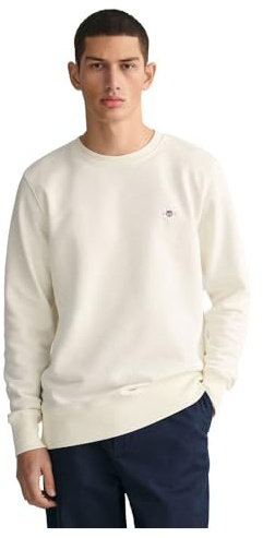 Gant Herren Reg Shield C-Neck Sweat Sweatshirt (1er Pack)