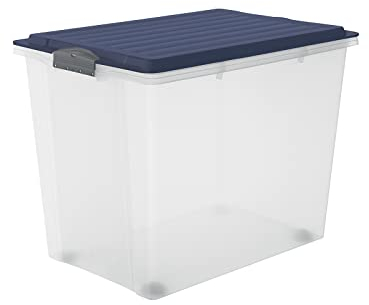 Rotho Compact Aufbewahrungsbox 70l mit Deckel, Kunststoff (PP) BPA-frei, , 70l (57.0 x 39.5 x 43.5 cm)