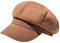 Damen Vintage Barett Achteckig Y2k Beanie Skully Cap Korean Grunge 8 Panels Newsboy Hat Aesthetic Preppy Dark Academia Hut, braun, Medium
