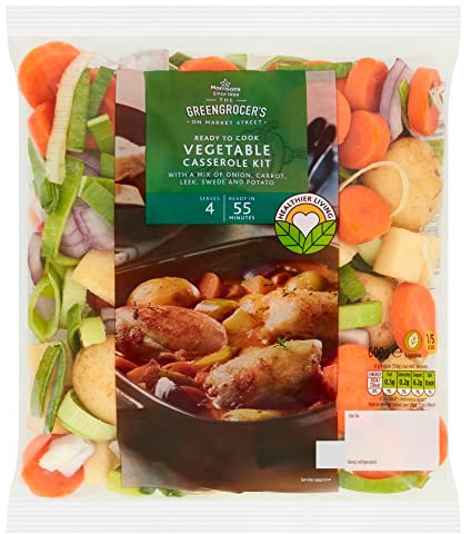 MORRISONS The Greengrocer's On Market Street Vegetable Casserole Kit, 600g