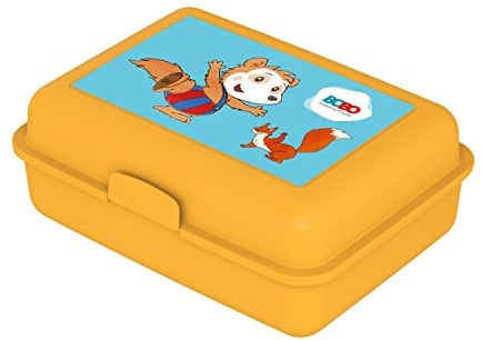 Bobo Siebenschläfer Brotdose Kinder mit Fächern, Yellow