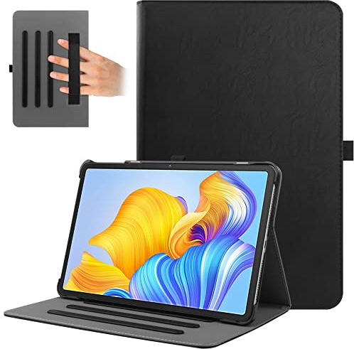HGWALP Honor Pad 8 12 Pulgadas Funda,Múltiples ángulos PU Cuero Stand Folio Case con Correa de Mano para Honor Pad 8 12 2022-Black