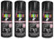 PNJB, Satin Black Paint Aerosol Colour It Spray, Quick Drying DIY Plastic Metal Wood, Professional Satin Finish Spray Wood Color Paint 250ml (4 Pcs)
