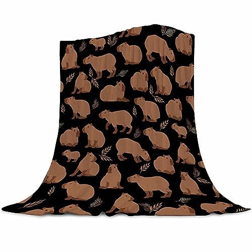 Abaysto Capybaras Blanket Gift for Girls Boys Kids Animals Lovers Soft Flannel Blankets Cutes Capybara Cozy Throws Women Men, Capybaras Blanket for Couch Sofa Bedroom Camping Travel 150x200cm