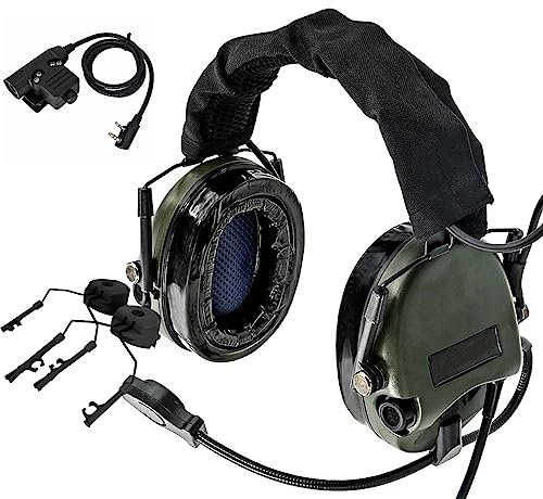 TS TAC-SKY CS Outdoor Paintball Spiel Spezielle Tactical Sound Pickup Lärmreduzierung Headset Headset + Halterung Kombination + U94 PTT Silikon Ohrschützer