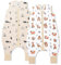 Mama Cheetah Schlafsack mit Füßen für Kleinkinder, Größe 4T - 5T mit 0.5 TOG, aus Bio-Baumwolle. Babyschlafsack mit Beinen, Schlafsack für Krabbelkinder, Größe XL