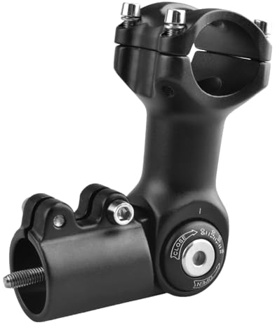 TRIWONDER Verstellbarer Vorbau 25.4 31.8 60mm 80mm 93mm 100mm 0-90 Grad Verstellbarer Fahrradvorbau Fahrradlenkervorbau Vorbau Riser für Mountainbike, Rennrad, BMX (31.8 x 80mm)
