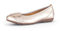 Gabor Rosta Womens Ballet Pumps 5 UK Puder Satin Met