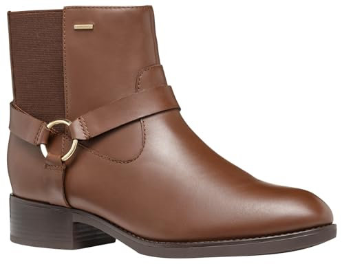 Geox D Felicity NP ABX A, Stivale alla Caviglia Donna, Marrone, 38 EU