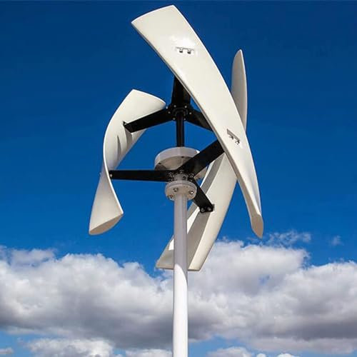 Generatore Eolico 3000W 12V/24V/48V/220V, Turbina Eolica, Generatore Eolico a 3 Pale con Controller, Turbina Eolica a Basso Rumore ad Alta Efficienza (12V)