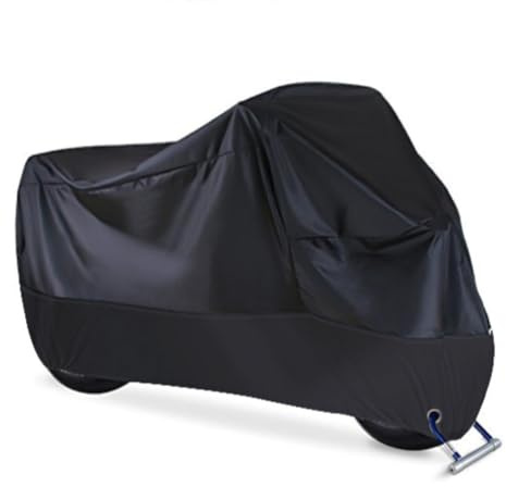 AZITS Housse Moto pour Yamaha Tricity 300 Tricity300,Bâche Moto Ourlets Élastiques,Stockage Extérieur Moto Couverture étanche Housse de Protection,A/Black-XXXXL