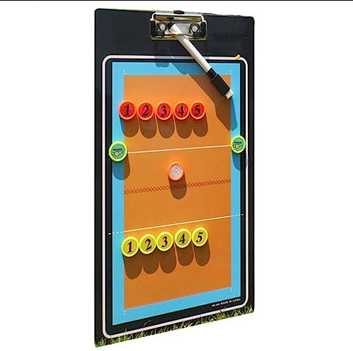 SATRJT Volleyball-Taktiktafel Professionelle Volleyball-Strategietafel Doppelseitige Trainer-Lehrdemonstrationstafel