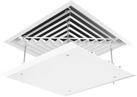 HJYryhyfddply Klimaanlage Split Windabweiser, Decken-Klimaanlagenabweiser, Perfekt for Zuhause, Schlafzimmer, Büro (Size : 60x60cm(23.6x23.6in))