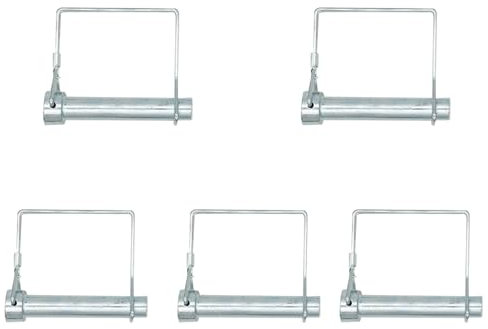 Aoktorkit Lot de 5 goupilles de serrage carrées de 6 mm x 45 mm pour remorques de ferme, pelouse, jardin