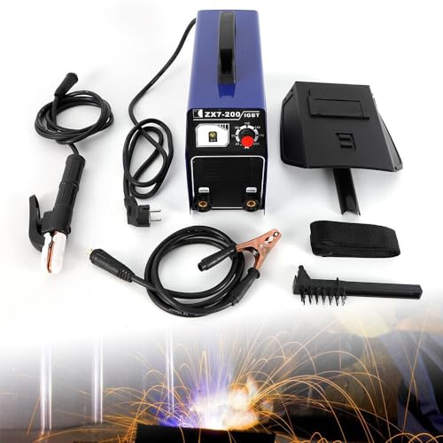 Saldatrice professionale a filo di riempimento, 220 V, saldatrice elettrica con maschera di saldatura, 20 – 120 A, classe di protezione IP21S