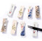 Lot de 8 supports de baguettes en céramique, repose-baguettes japonaises, cuillère, couteau et fourchette