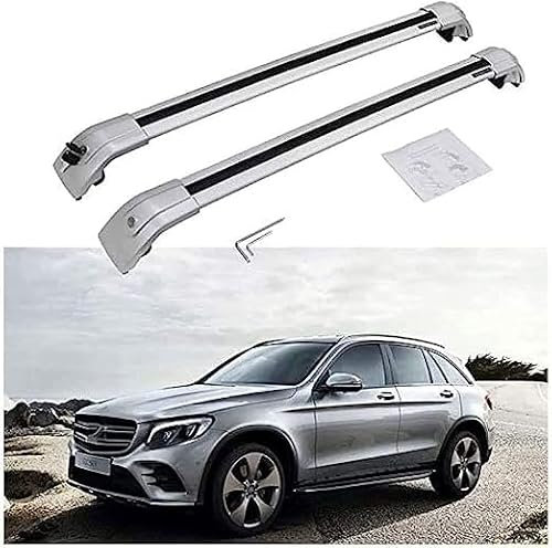 ttttTTTa 2 Stück Dachträger Querträger für Mercedes Ben-z GLC X253 2016-2020,Gepäckträger Relingträger Dachträger Auto Accessories
