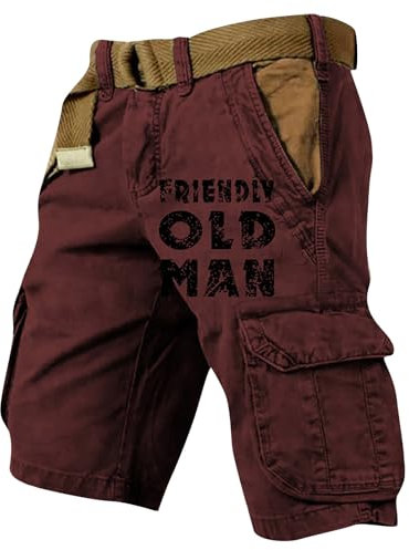 Short Sport Short Homme Grande Taille Short Rose Homme Short Habillé Homme Été Cargo Pants Homme Short Sarouel Homme Treillis Militaire Homme Short Lin Homme Lot de Short Rouge 5XL