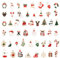 Amabro 50 Stück weihnachtsanhänger klein Emaille,weihnachts anhänger charms baum anhänger weihnachten,charm weihnachten mini weihnachtsbaum deko kleine weihnachtsanhänger weihnachtsdeko für geschenke