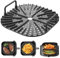 Accesorios freidora de Aire Rejilla Air Fryer, Accesorios para freidora sin Aceite COSORI Cecotec Ninja Philips EVVO 5,5L 6L 6,2L 6,5L, Bandeja Air Fryer Accesorios moldes para freidora de Aire