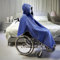 Winter Rollstuhl Jacke Warme Outdoor Poncho Rollstuhl Warme Zubehör Rollstuhl Poncho Winter Rollstuhl Jacke Thermodecke(Blue)