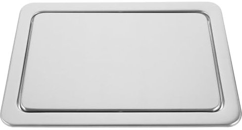 PRETYZOOM Couvercle De Poubelle en Acier Inoxydable De Type Encastré pour Cuisine Et Salle De Bain Couvercle à Charnière Pratique pour Poubelle De Comptoir D 227