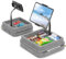 KDD Schwanenhals Tablet Kissen Halter - 360° Verstellbar Tablet Halterung Bett für Schoß Schreibtisch - Kindle Kissen Halterung mit Ablagefach & Tasche für iPad Pro 12.9 10.5 Air Mini Handy E-Reader