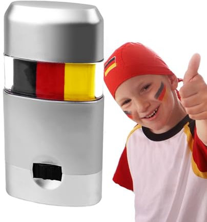 Pintura para la cara de la bandera nacional | Pint Stick para piel negra roja amarilla - maquillaje temporal para ventiladores | Lápices, marcadores faciales, maquillaje corporal, fiesta, deporte