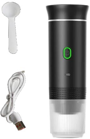 yasoe Mini Travel Coffee Machine for Capsule Coffee Powder Suitable for RV, Hiking, Office