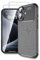 Case for iphone 16 with 2 x Screen Protector Tempered Glass [Slim Fit] Stylish Brushed Shockproof Carbon Fibre [Protective Case], Gel Phone Case Cover for Apple iphone 16 Black