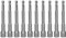 10pcs 100mm Extended Magnetic Hex Shank Socket Nut Driver Power Drill Attachment for Easy Access to Narrow and Deep Area (10mm)