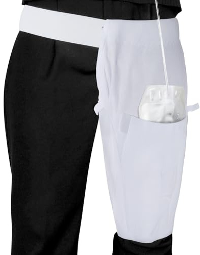 Katheter Beinbeutel Halterung mit Gürtel,Beinbeutel für Katheter,Urinbeutelhalter,Diskret Urinbeutel Tasche für Unterwegs,Größenanpassung Oberschenkel Unterschenkel,Verhindert Rutschen XL