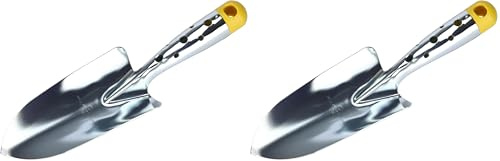 WOLF Garten WOLF-Garten Blumen Kelle, 28.8 x 8.3 x 6.9 cm, Silber/Gelb (Packung mit 2)