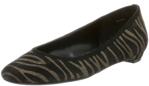 Moda Spana Women's Willa Ballet Flat, Gold Zebra, (8.5 M) US