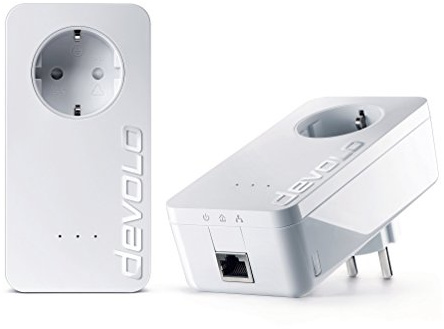 Devolo dLAN 650+ Starter Kit Pack de 2 Adaptateurs CPL 600 Mbps Gigabit Ethernet/Prise gigogne