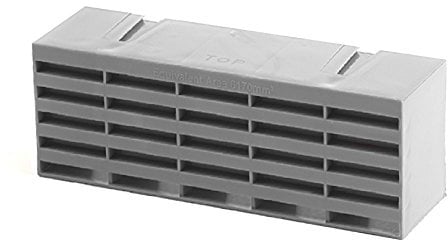 Telescopic Adjustable Underfloor Cavity Vent with Air Brick Ventilator Airbrick (Grey air Brick)